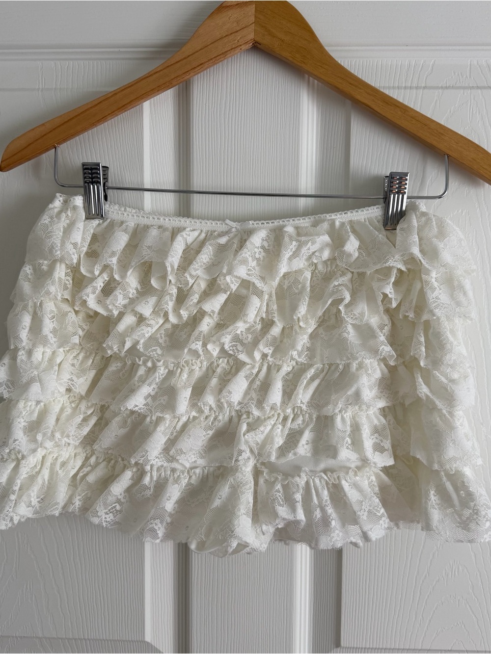iris lace bloomer ivory shorts